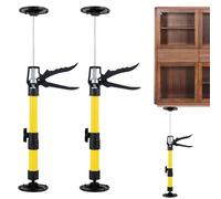 Lot de 2 Supports Télescopiques de Plafond Réglables 50-110 cm, Étai de Maintien Robuste 50 kg, Utilisation d'une Main, Outil de Bricolage pour Installation Portes Meubles Plafonds et Rénovation