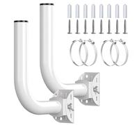 Lot de 2 supports universels sans fil en acier inoxydable pour antenne en J pour caméra de sécurité et point d'accès AP