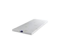 Sur-Matelas 4cm Mousse À Mémoire De Forme Massante 55kg/M3 Déhoussable Housse Lavable À 30° À L'aloe Vera - 2x100x200 Blanc