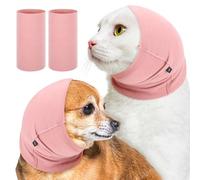 Lot de 2 Sweats à Capuche Happy Hoodie, Aide apaisante pour soulager l'anxiété, Bande apaisante Originale pour Chiens et Chats, toilettage des Animaux et séchage forcé, Feux d'artifice et orages