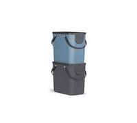 Lot de 2 systèmes de tri sélectif ALBULA anthracite / bleu 25l
