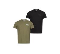 Lot de 2 t-shirt coupe normale Lonsdale Blairmore Noir 2XL