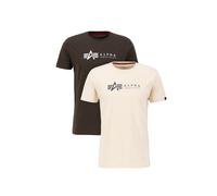 Lot de 2 t-shirts Alpha Industries Alpha Label Noir S