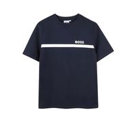 LOT DE 2 T-SHIRTS BLEUS BOSS ENFANT 8 ans