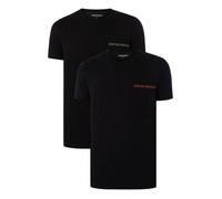 Lot De 2 T-Shirts Lounge Crew - Emporio Armani - Homme - Noir M