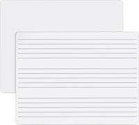 Lot de 2 tableaux blancs de 22,9 x 30,5 cm, tableau double face effaçable à sec avec pratique de la notation et côté d'écriture vierge, idéal pour les étudiants en musique, les enseignants et