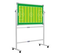 Lot de 2 tableaux blancs magnétiques pour entraîneurs de football, de volleyball, avec support et roulettes universelles, pour planification stratégique