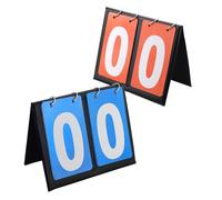 Lot de 2 tableaux d'affichage portables Flip Sport 2 Digit Flip Sport Affichage 0-99 Affichage multifonction pour basketball, football, badminton, baseball pour compétitions intérieures et extérieures