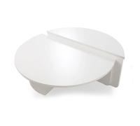MENZZO Set de 2 tables basses design Glowik Blanc mat