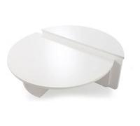 Menzzo Set de 2 tables basses Glowik – design blanc mat
