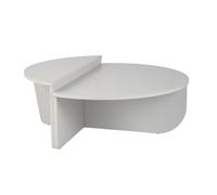 Lot de 2 Tables Basses - Gamme ALOEVA - Gris - 90 x 60 x 30 cm
