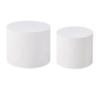 Lot de 2 tables basses MANTI Blanc