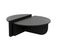 Lot de 2 tables basses - Noir - ALOEVA