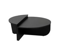 Lot de 2 tables basses - Noir - ALOEVA