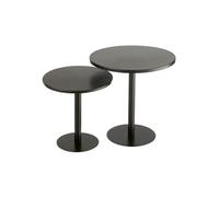 Lot de 2 Tables d'Appoint en Métal "Ice" 50cm Noir