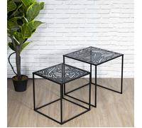 Lot De 2 Tables D'appoint - Gigogne - Home Deco Factory - Havana - Métal - Noir