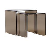 Lot de 2 Tables d'Appoint Gigognes "Telemark" 42cm Marron