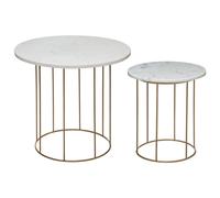 Lot De 2 Tables A Café Marbre Atmosphera