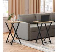 Lot De 2 Tables D'appoint Pliantes Detroit Design Industriel