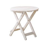 Lot de 2 tables d'appoint pliantes en bois - Mobilier d'extérieur carré pour chaises Adirondack, balcon et porche, pas de montage nécessaire, noir