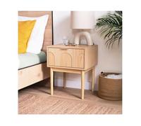 Lot de 2 tables de chevet - SICAAN - NOLAN - 1 tiroir - 38 x 45 x 55 cm - MDF - Finition mélamine imitation bois