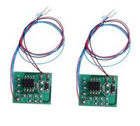 Lot de 2 tables de sable à construire soi-même, modèle de circuit imprimé, feux de circulation, modèle miniature ferroviaire à l'échelle HO