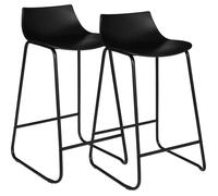 Lot de 2 tabourets bar Design ""Otac"" Atmosphera - Noir