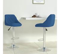Lot de 2 Tabourets de Bar Chaises Bistrot Pub Cuisine Gris Clair Velours vidaXL