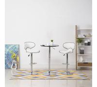 Lot de 2 Tabourets de Bar Chaises Bistrot Pub Cuisine Noir Similicuir vidaXL