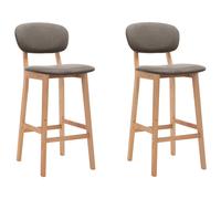 Lot de 2 Tabourets de Bar Chaises Bistrot Pub Cuisine Salon Vert Tissu vidaXL