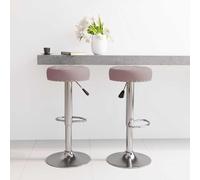 vidaXL Tabourets de bar 2 pcs Taupe Tissu