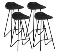 Lot de 2 Tabourets de Bar Chaises Pub Bistrot Marron Cuir Véritable vidaXL