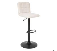 Tabouret de bar ajustable Delek tissu beige Atmosphera