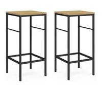 IDMarket Tabourets de bar Detroit – Lot de 2 – Design industriel Multicolore