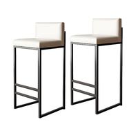 Lot de 2 tabourets de bar hauteur comptoir cuisine petit déjeuner