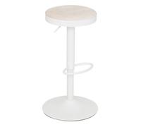 Lot de 2 tabourets de bar Ilsa ivoire - Atmosphera createur d'interieur