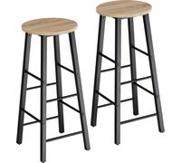 lot de 2 tabourets de bar Keynes hauteur d'assise 72,5 cm