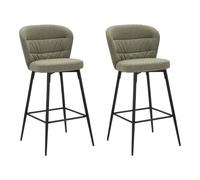 Lot de 2 Tabourets de Bar "Losanna" 108cm Vert