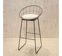 Lot de 2 tabourets de bar modernes avec cadre en métal et repose-pieds élégants en cuir synthétique pour comptoir de bar et salle à manger