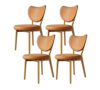Lot de 2 tabourets de bar modernes hauts de 71,1 cm - Chaises de salle à manger élégantes en bois et cuir rembourrées pour îlot de cuisine, bar à domicile, café - Confortable, design ergonomique, sans