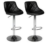 Lot De 2 Tabourets De Bar Noir Jasper Noir