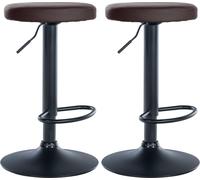 lot de 2 tabourets de bar Ponte en similicuir