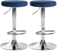lot de 2 tabourets de bar Ponte velours