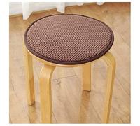 Lot de 2 tabourets de bar ronds hauts - Coussins antidérapants pour chaise de cuisine et de salle à manger avec attaches - Coussins de siège café confortables 40 cm pour un soutien et un style