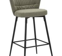 LOT DE 2 TABOURETS DE BAR VERT LOSANNA