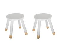 Lot de 2 tabourets enfant Blanc Atmosphera for kids