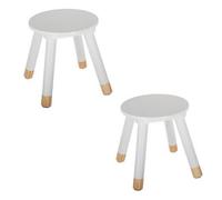 Lot de 2 tabourets enfant Blanc Atmosphera for kids