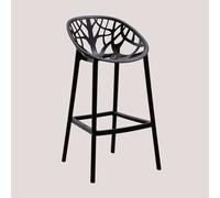 SKLUM Lot de 2 Tabourets Hauts Ores Noir ↑75 cm