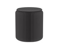 Lot de 2 tabourets pliants avec coussin en polyuréthane, capacité de 300 kg, chaise en papier pliable multifonction, table d'appoint moderne pour bureau, maison, fête, décoration d'événement