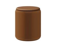 Lot de 2 tabourets pliants avec coussin en polyuréthane, capacité de charge de 300 kg, chaise en papier multifonction pliable, table d'appoint moderne pour bureau, maison, expositions, fête